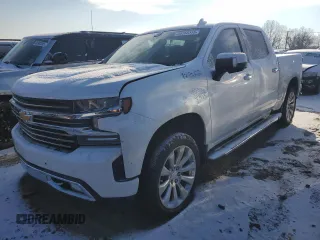 2020 Chevrolet Silverado 1500 High Country with VIN 3GCUYHET3LG116532, listed as a Copart auction lot 88766315 with 119,062 mi miles and Salvage Title. Bid and sale history available at carsss.com. Image 1.