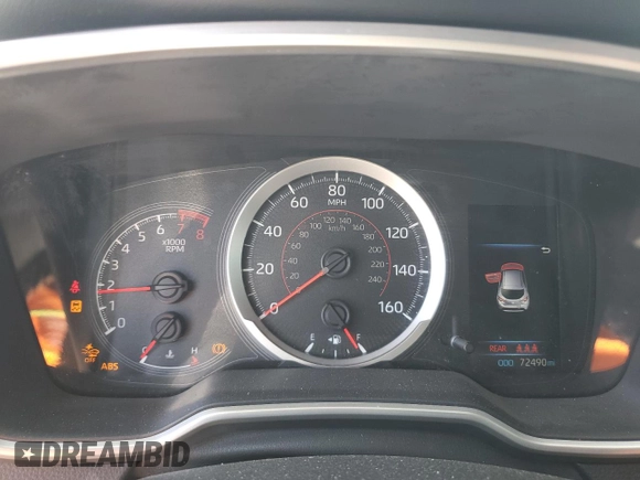 2019 Toyota Corolla Hatchback SE with VIN JTNK4RBE4K3027841, listed as a Copart auction lot 69649204 with 72,490 mi miles and Salvage Title. Bid and sale history available at carsss.com. Image 9.
