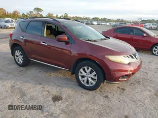 2011 Nissan Murano SL with VIN JN8AZ1MU0BW061852, listed as a IAAI auction lot 41247907 with Not Provided miles and . Bid and sale history available at DreamBid. Image 1.