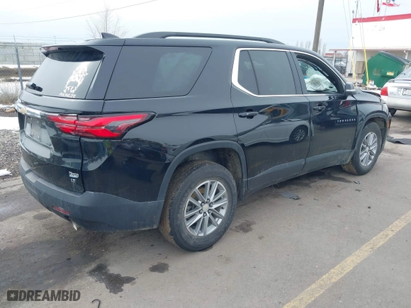 2022 Chevrolet Traverse LT Leather with VIN 1GNEVHKW0NJ115133, listed as a IAAI auction lot 41618573 with 91,579 mi miles. Bid and sale history available at carsss.com. Image 4.