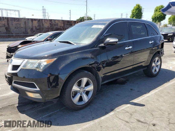 2012 Acura MDX with VIN 2HNYD2H2XCH541172, listed as a Copart auction lot 57385275 with 152,437 mi miles and Salvage title. Bid and sale history available at DreamBid. Image 1.