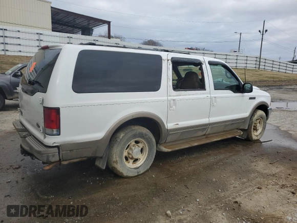 2000 Ford Excursion Limited with VIN 1FMNU42L3YEC40856, listed as a Copart auction lot 43702325 with 242,903 mi miles and Clean title. Bid and sale history available at DreamBid. Image 3.