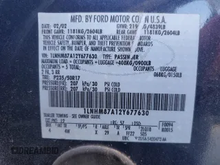 2002 Lincoln LS w/Base Pkg with VIN 1LNHM87A12Y677630, listed as a Copart auction lot 82925574 with 152,146 mi miles and Salvage Title. Bid and sale history available at carsss.com. Image 13.