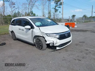 2022 Honda Odyssey EX-L with VIN 5FNRL6H7XNB027850, listed as a IAAI auction lot 41723046 with 84,299 mi miles and . Bid and sale history available at DreamBid. Image 1.