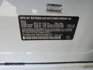 2017 BMW X6 sDrive35i z VIN 5UXKU0C36H0G68031, wystawiony jako Copart lot #52830915 z przebiegiem 67 224 mil mil oraz Szkoda całkowita • Salvage title. Historia ofert i sprzedaży dostępna na DreamBid. Obrazek 14.