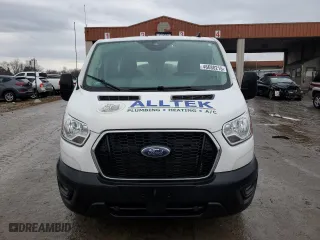 2021 Ford Transit Cargo Van with VIN 1FTBR1Y84MKA43992, listed as a Copart auction lot 54079785 with 66,124 mi miles and Salvage Title. Bid and sale history available at carsss.com. Image 5.