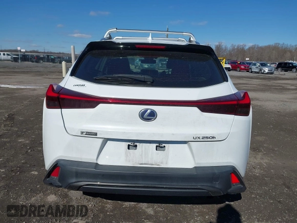 2020 Lexus UX 250h F Sport with VIN JTHE9JBH9L2035843, listed as a IAAI auction lot 41633990 with 91,984 mi miles and . Bid and sale history available at DreamBid. Image 16.