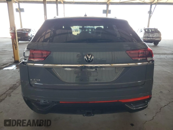 2023 Volkswagen Atlas SE with VIN 1V2WE2CA6PC225428, listed as a Copart auction lot 55098805 with 43,309 mi miles and Salvage title. Bid and sale history available at DreamBid. Image 6.