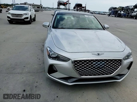 2019 Genesis G70 2.0T Advanced with VIN KMTG34LA9KU027051, listed as a Copart auction lot 71967634 with 41,356 mi miles and Salvage Title. Bid and sale history available at carsss.com. Image 11.