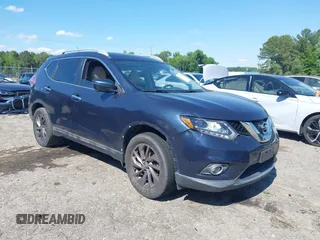 2016 Nissan Rogue SL with VIN 5N1AT2MT5GC856703, listed as a IAAI auction lot 42193522 with 126,953 mi miles. Bid and sale history available at carsss.com. Image 1.