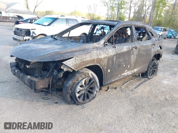 2021 Lexus RX with VIN 2T2HZMDA2MC287318, listed as a IAAI auction lot 42049739 with Not Provided miles. Bid and sale history available at carsss.com. Image 2.