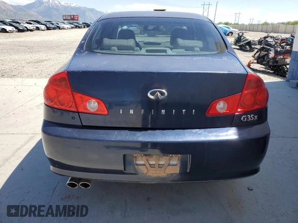 2005 Infiniti G35 z VIN JNKCV51F85M311818, wystawiony jako Copart lot #57328455 z przebiegiem 112 614 mil mil oraz Czysty tytuł • Clean title. Historia ofert i sprzedaży dostępna na DreamBid. Obrazek 6.
