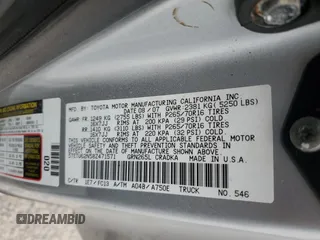 2008 Toyota Tacoma PreRunner z VIN 5TETU62N58Z471571, wystawiony jako Copart lot #52984415 z przebiegiem 122 401 mil mil oraz Szkoda całkowita • Salvage title. Historia ofert i sprzedaży dostępna na DreamBid. Obrazek 12.