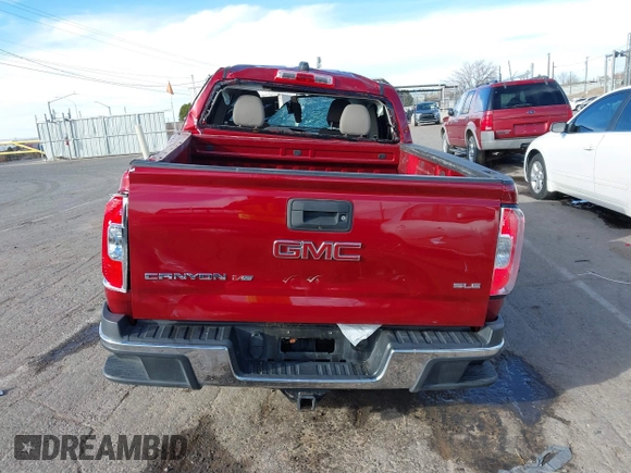2019 GMC Canyon 4WD SLE with VIN 1GTG6CEN6K1294620, listed as a IAAI auction lot 41717690 with 59,953 mi miles. Bid and sale history available at carsss.com. Image 16.