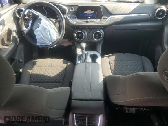 2020 Chevrolet Blazer LT with VIN 3GNKBCRS4LS720401, listed as a Copart auction lot 60222385 with 69,191 mi miles and Salvage title. Bid and sale history available at DreamBid. Image 8.