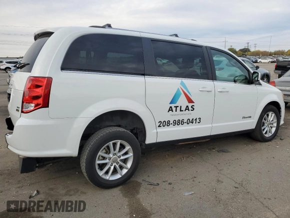 2019 Dodge Grand Caravan SXT with VIN 2C7WDGCG4KR777499, listed as a Copart auction lot 76657144 with 25,541 mi miles and Salvage Title. Bid and sale history available at DreamBid. Image 3.