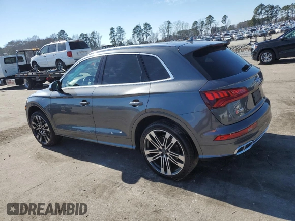 2020 Audi SQ5 Premium Plus with VIN WA1B4AFY8L2009208, listed as a Copart auction lot 43096164 with 63,434 mi miles and . Bid and sale history available at DreamBid. Image 2.