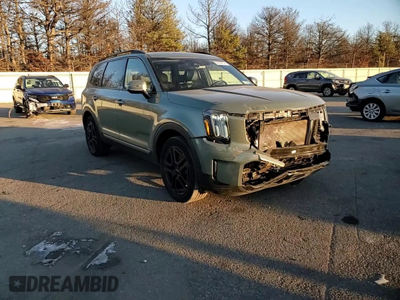 2023 Kia Telluride EX X-Line z VIN 5XYP3DGCXPG360992, wystawiony jako Copart lot #86904934 z przebiegiem 15 947 mil mil oraz Szkoda całkowita • Salvage title. Historia ofert i sprzedaży dostępna na DreamBid. Obrazek 11.