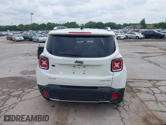 2017 Jeep Renegade Limited с VIN ZACCJBDB3HPG60590, выставлен на аукционе IAAI как лот 42521527 с пробегом 79 455 миль миль и . История ставок и продаж доступна на DreamBid. Изображение 17.