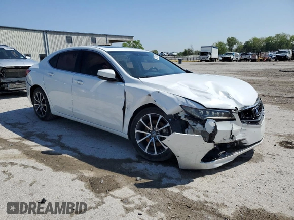 2016 Acura TLX Technology with VIN 19UUB3F5XGA001811, listed as a Copart auction lot 53371485 with Not provided miles and Salvage title. Bid and sale history available at DreamBid. Image 4.