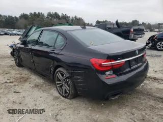 2019 BMW 7 Series 740i xDrive with VIN WBA7E4C52KGV70538, listed as a Copart auction lot 39724903 with 37,137 mi miles. Bid and sale history available at carsss.com. Image 2.