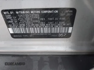2021 Mitsubishi Outlander ES z VIN JA4APUAU3MU035164, wystawiony jako IAAI lot #41256967 z przebiegiem 67 932 mil mil oraz . Historia ofert i sprzedaży dostępna na DreamBid. Obrazek 9.