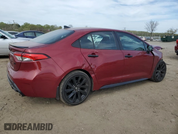 2022 Toyota Corolla SE with VIN 5YFS4MCE4NP105536, listed as a Copart auction lot 54096325 with 22,727 mi miles and Salvage Title. Bid and sale history available at carsss.com. Image 3.