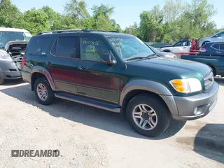2003 Toyota Sequoia SR5 with VIN 5TDBT44A73S194036, listed as a IAAI auction lot 42170856 with 307,707 mi miles and . Bid and sale history available at DreamBid. Image 1.