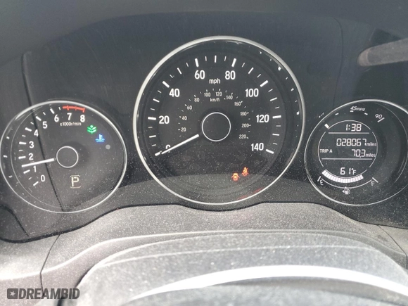 2022 Honda HR-V LX with VIN 3CZRU6H36NM709107, listed as a Copart auction lot 49910105 with 28,067 mi miles and Salvage Title. Bid and sale history available at carsss.com. Image 9.