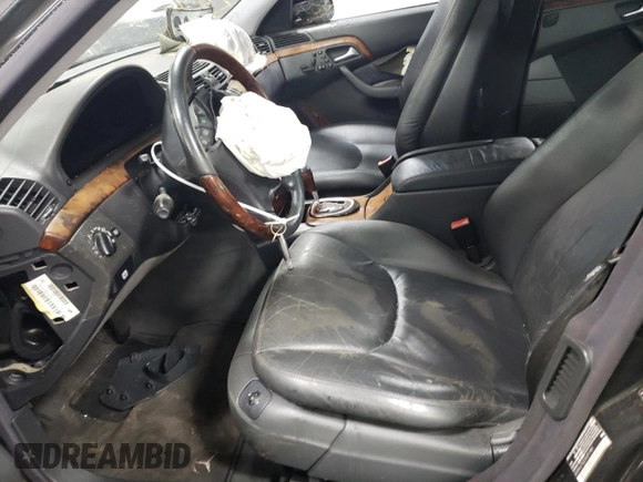 2002 Mercedes-Benz S-Class 5.0L with VIN WDBNG75J22A291981, listed as a Copart auction lot 83035044 with 0 mi miles and Salvage Title. Bid and sale history available at carsss.com. Image 7.