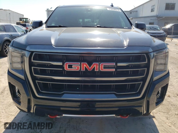 2022 GMC Yukon AT4 with VIN 1GKS2CKL8NR164924, listed as a Copart auction lot 75658914 with 0 mi miles and Salvage Title. Bid and sale history available at carsss.com. Image 5.