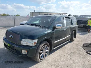 2008 Infiniti QX56 with VIN 5N3AA08D98N908053, listed as a IAAI auction lot 41915120 with 195,652 mi miles. Bid and sale history available at carsss.com. Image 17.