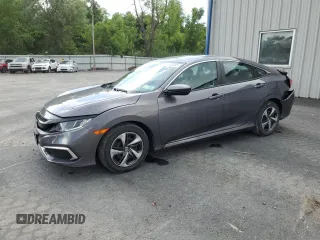 2020 Honda Civic LX with VIN 2HGFC2F6XLH596356, listed as a Copart auction lot 61557845 with 26,278 mi miles and Salvage title. Bid and sale history available at DreamBid. Image 1.