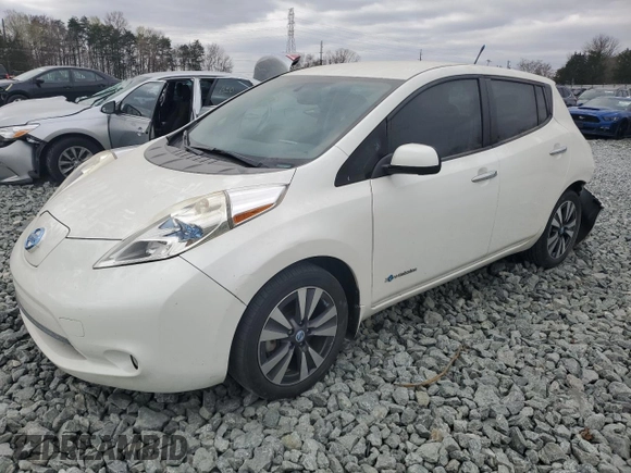 2014 Nissan LEAF SL with VIN 1N4AZ0CP1EC331815, listed as a Copart auction lot 49393085 with 76,817 mi miles and Salvage Title. Bid and sale history available at carsss.com. Image 1.