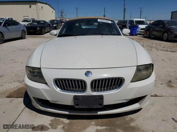 2006 BMW Z4 3.0si with VIN 4USBU53586LX00528, listed as a Copart auction lot 70445404 with 168,270 mi miles and Clean Title. Bid and sale history available at carsss.com. Image 5.