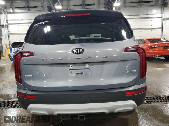 2020 Kia Telluride LX with VIN 5XYP2DHCXLG050143, listed as a Copart auction lot 51328465 with 147,557 mi miles and Salvage Title. Bid and sale history available at carsss.com. Image 6.
