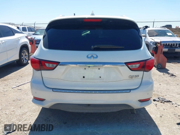 2018 Infiniti QX60 with VIN 5N1DL0MM9JC507884, listed as a IAAI auction lot 41738744 with 109,468 mi miles and . Bid and sale history available at DreamBid. Image 16.
