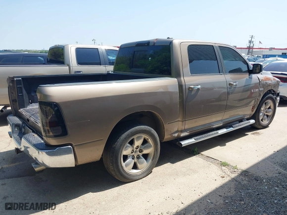 2010 Dodge Ram 1500 SLT with VIN 1D7RB1CT8AS132593, listed as a IAAI auction lot 41928424 with 167,108 mi miles. Bid and sale history available at carsss.com. Image 4.