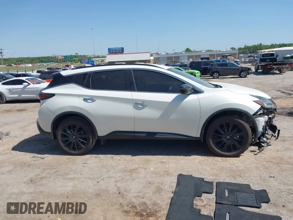 2022 Nissan Murano SV z VIN 5N1AZ2BJ5NC127825, wystawiony jako IAAI lot #42236711 z przebiegiem 65 183 mil mil oraz . Historia ofert i sprzedaży dostępna na DreamBid. Obrazek 13.