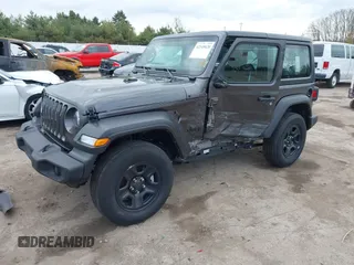 2022 Jeep Wrangler Willys Sport with VIN 1C4GJXAN8NW223101, listed as a IAAI auction lot 42145620 with 42,831 mi miles and . Bid and sale history available at DreamBid. Image 2.