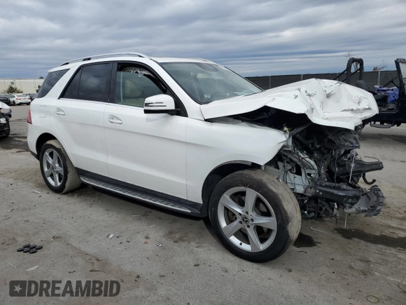 2018 Mercedes-Benz GLE 350 with VIN 4JGDA5JBXJB175529, listed as a Copart auction lot 89061665 with Not provided miles and Salvage title. Bid and sale history available at DreamBid. Image 4.