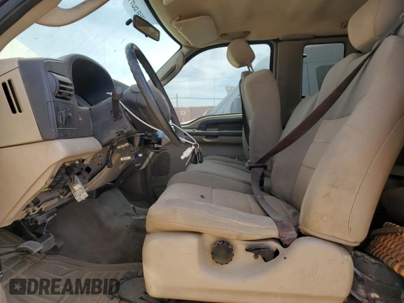 2005 Ford Super Duty F-250 XL with VIN 1FTSX205X5EA72216, listed as a Copart auction lot 71741104 with 217,205 mi miles and Salvage Title. Bid and sale history available at carsss.com. Image 7.