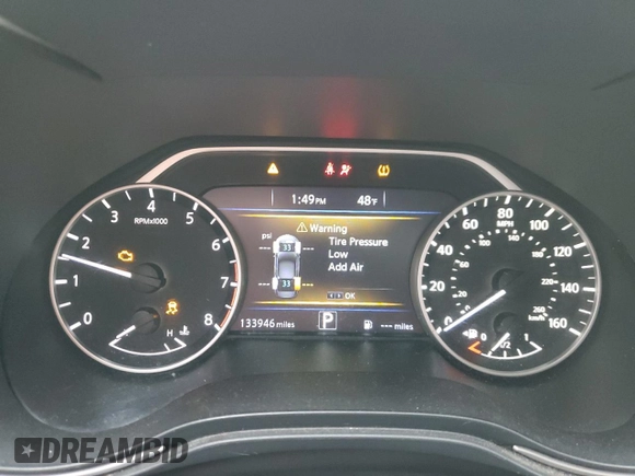2017 Nissan Maxima SV with VIN 1N4AA6AP8HC399532, listed as a Copart auction lot 44634965 with 133,946 mi miles and Salvage Title. Bid and sale history available at carsss.com. Image 9.