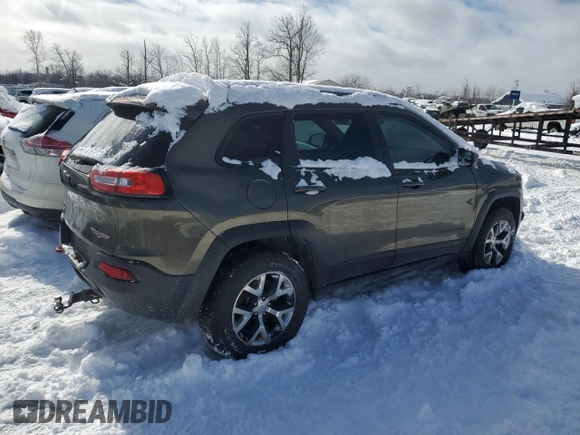 2014 Jeep Cherokee Trailhawk with VIN 1C4PJMBS2EW310818, listed as a Copart auction lot 44581755 with 105,560 mi miles and Non repairable. Bid and sale history available at DreamBid. Image 3.
