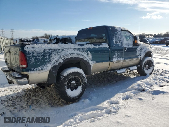 2000 Ford F-350 XL with VIN 1FTSX31F9YEB88587, listed as a Copart auction lot 45626735 with 123,973 mi miles and Salvage Title. Bid and sale history available at DreamBid. Image 3.
