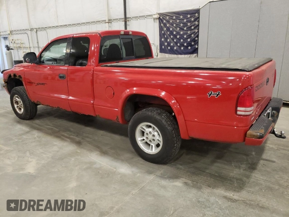1999 Dodge Dakota SLT with VIN 1B7GG22YXXS215599, listed as a Copart auction lot 54630655 with 141,255 mi miles and Clean Title. Bid and sale history available at DreamBid. Image 2.