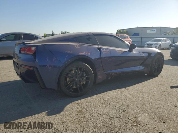 2015 Chevrolet Corvette 2LT with VIN 1G1YD2D7XF5104218, listed as a Copart auction lot 56056945 with 42,300 mi miles and Salvage title. Bid and sale history available at DreamBid. Image 3.