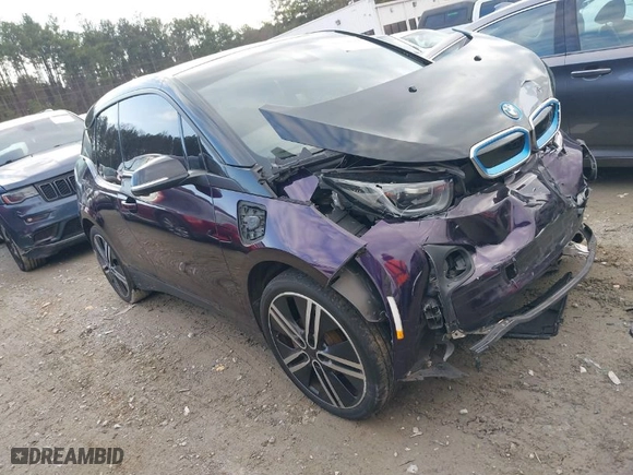 2017 BMW i3 with VIN WBY1Z8C55HV551697, listed as a IAAI auction lot 41534229 with 1 mi miles. Bid and sale history available at carsss.com. Image 1.