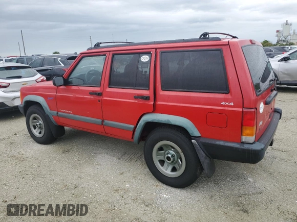 1998 Jeep Cherokee Sport with VIN 1J4FJ68S7WL275947, listed as a Copart auction lot 74333874 with 0 mi miles and Salvage Title. Bid and sale history available at carsss.com. Image 2.