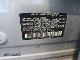 2023 Subaru Forester Premium with VIN JF2SKAEC8PH472326, listed as a IAAI auction lot 42801629 with 106,440 mi miles and . Bid and sale history available at DreamBid. Image 3.